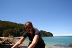 Xmas holidays 08-08 - 055 - Abel Tasman Park - Aurélie in Watering Cove