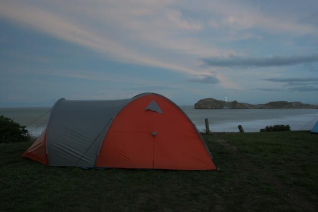 Castlepoint - 10 - Our tent looking at the sea