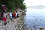 France 2019 101 - Pause au bord du lac, randonnée du lac de Chalain