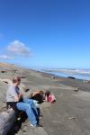 Jeff 40 ans 07 - Jeff, Sophie, Charlotte,Foxton Beach