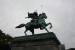 Japon - 001 - Imperial Palace - Statue of samurai Kusunoki Masashige