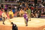 Japon - 154 - Cleaning the dohyo